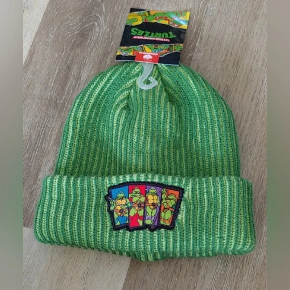 Green Teenage Mutant Ninja Turtles Beanie for Boys NWT